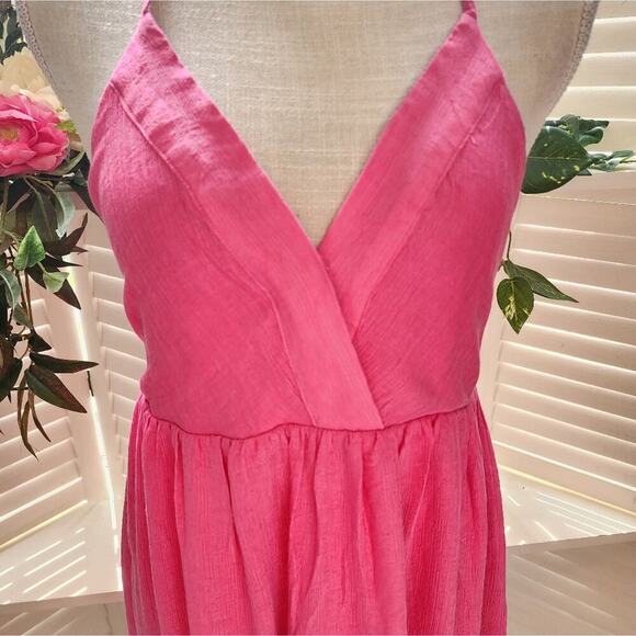 NEW IN PINK CRISS CROSS BACK NEW DRESS SIZE MED - Picture 4 of 9